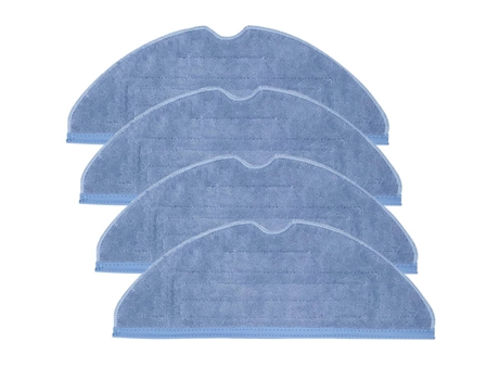 Almohadillas de repuesto para mopa al vacío, 4 piezas, para Roborock T7 T7 Plus S7, almohadilla suave de microfibra de repuesto húmeda reutilizable...