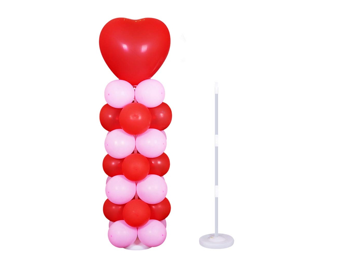 Columna base de plástico ligero para globos, ideal para fiestas y bodas