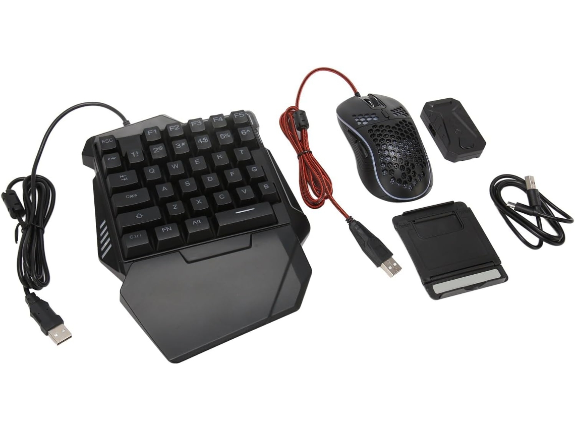 Teclado Para Juegos Rgb Con Cable Y Convertidor Integrado Con Controles Silenciosos.