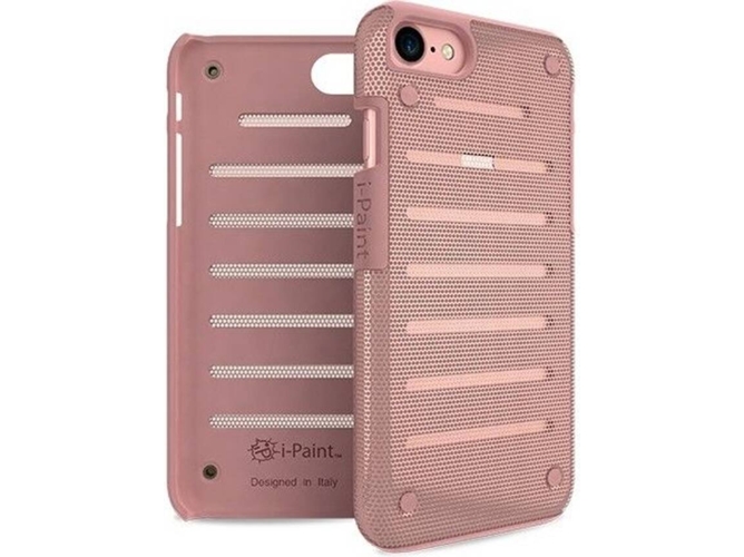 Funda iPhone 6, 6s, 7, 8 I-PAINT Metal Rosa