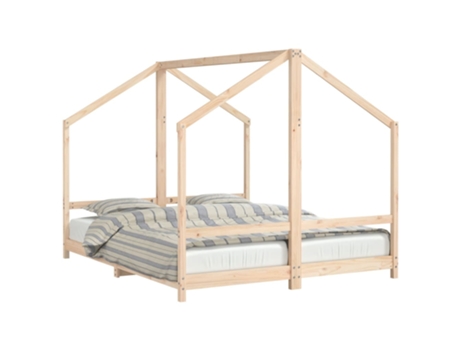 Estructura De Cama Para Niños VIDAXL Marrón Madera (205.5x171x158 cm)
