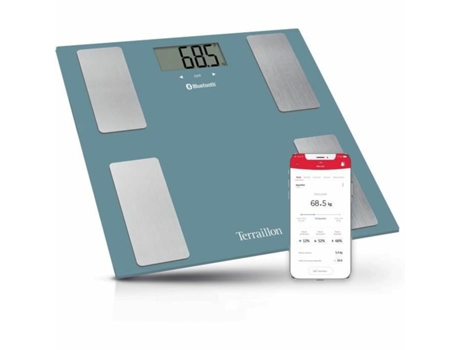 Báscula Inteligente TERRAILLON Smart Connect (Azul - Bluetooth)