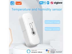 Paquete de 3 sensores de temperatura y humedad con Wi-Fi, control inteligente mediante la aplicación móvil Tuya y función para compartir | Sin marca