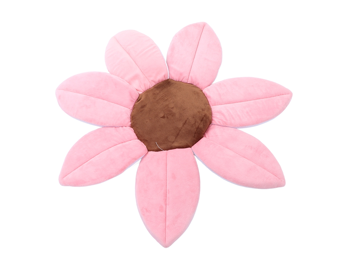 Alfombrilla De Baño Para Bebé Con Diseño De Girasol Y Soporte Para La Cabeza, Esponja De Felpa Corta.