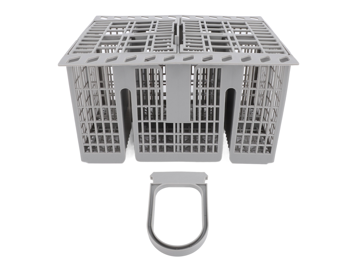 Cesta multifuncional para cubiertos de PP para lavavajillas con soporte para copas de vino