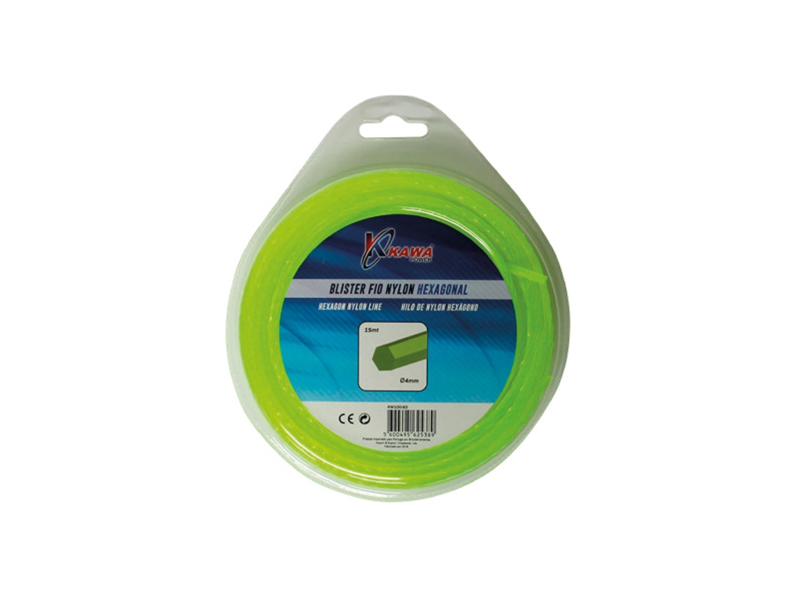 Kawapower Hilo De Nylon Hexagonal 3 Mm 15 M