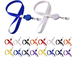 Paquete De 20 Cordones Retráctiles Para Credenciales De Identificación Profesional Con Soporte Para Credenciales.
