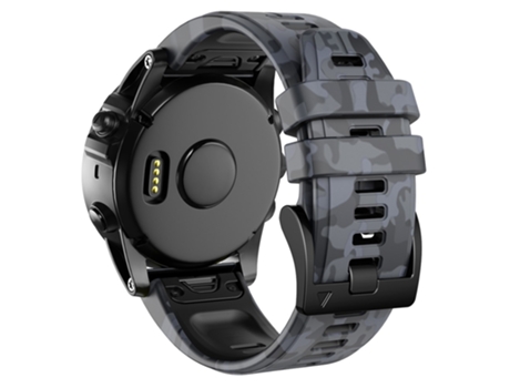 Correa de Silicona liberación rápida para Garmin Descent G1/Instinct 2/Epix Gen2 - camuflaje gris