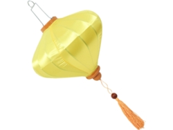 Farol Ovalado Amarillo, Farol Colgante Decorativo Para Bodas Y Fiestas.