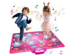 Tapete de baile inalámbrico con 2 reproductores de música y 8 teclas para niños de 3 a 12 años Cuich