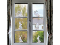 MK-LS230004 Adhesivo electrostático para vidrio con prisma arcoíris multicolor MK-LS230004 Adhesivo láser anticolisión para ventanas con forma de mariposa 30*20cm L