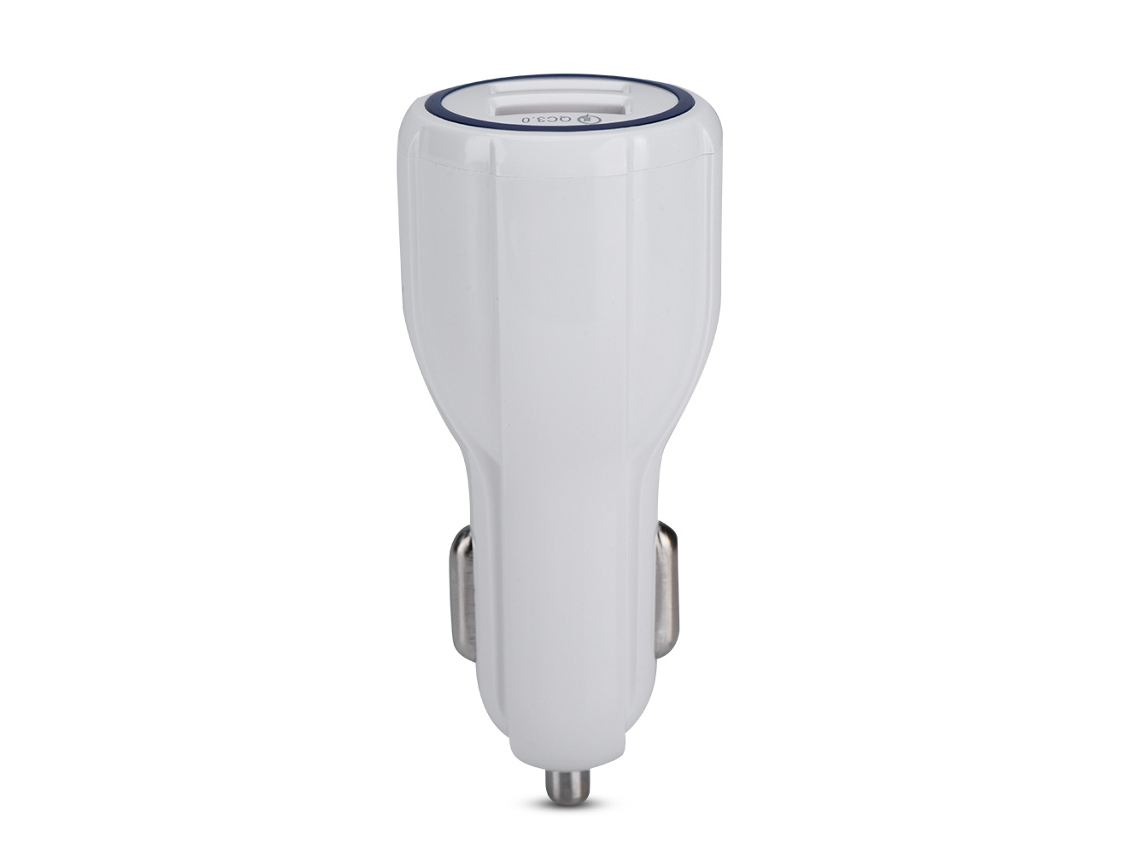 Cargador De Coche (carga Rápida Dual Usb Con Luz Led)