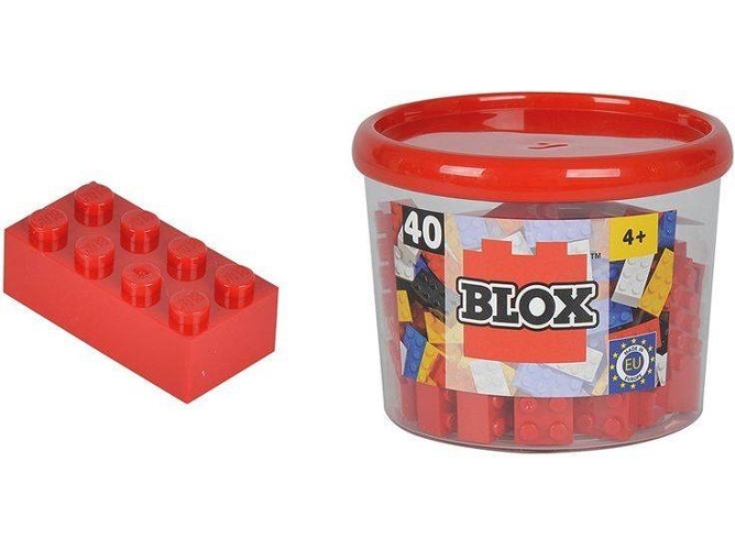 Construcción SIMBA Blox bote con 40 bloques rojos
