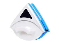 Limpiador de ventanas magnético Baok triangular azul de un solo lado, cepillo de limpieza de vidrios, herramienta P3-8mm