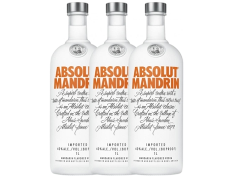 Vodka ABSOLUT Absolut Mandrin (1 L - 3 unidades)