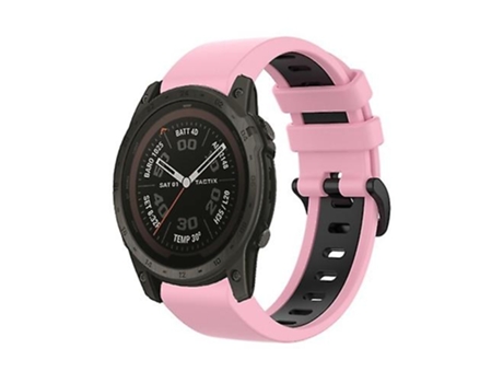 Correa De Reloj Inteligente Para Garmin Tactix 7 Pro, Correa De Reloj Deportiva De Silicona De 26Mm, Bicolor, Rosa Y Negro VENISYMLIS