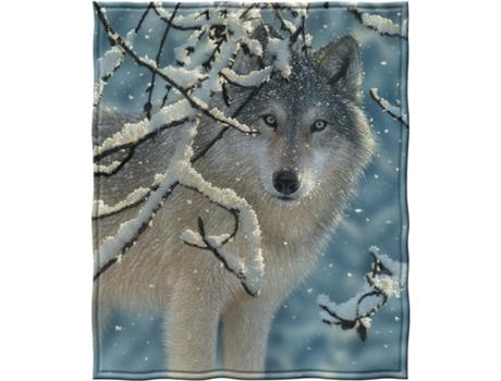 Manta De Forro Polar Supersuave De Broken Silence Wolf GELLDG