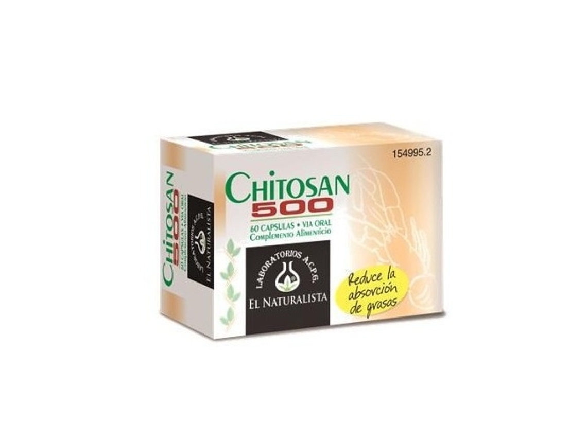 Complemento Alimentar EL NATURALISTA Chitosan (60 cápsulas)