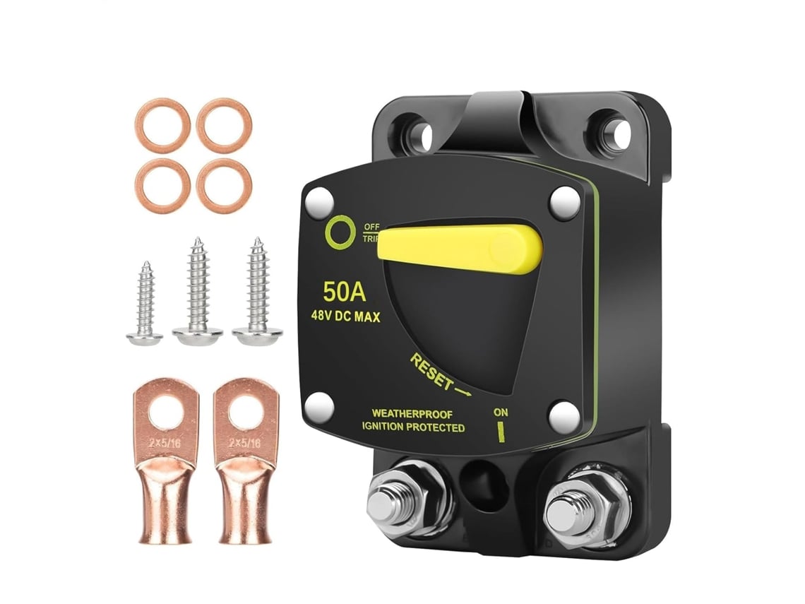 Botón De Reinicio Manual, Disyuntor Marino, Electrónica De Embarcaciones - Conector Para Motor De Arrastre