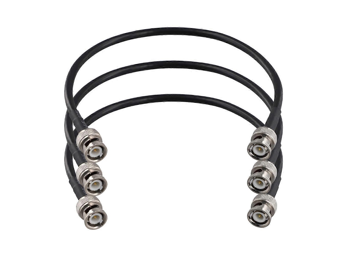Conector macho de crimpado BNC, puente para cable coaxial RG58 para osciloscopio