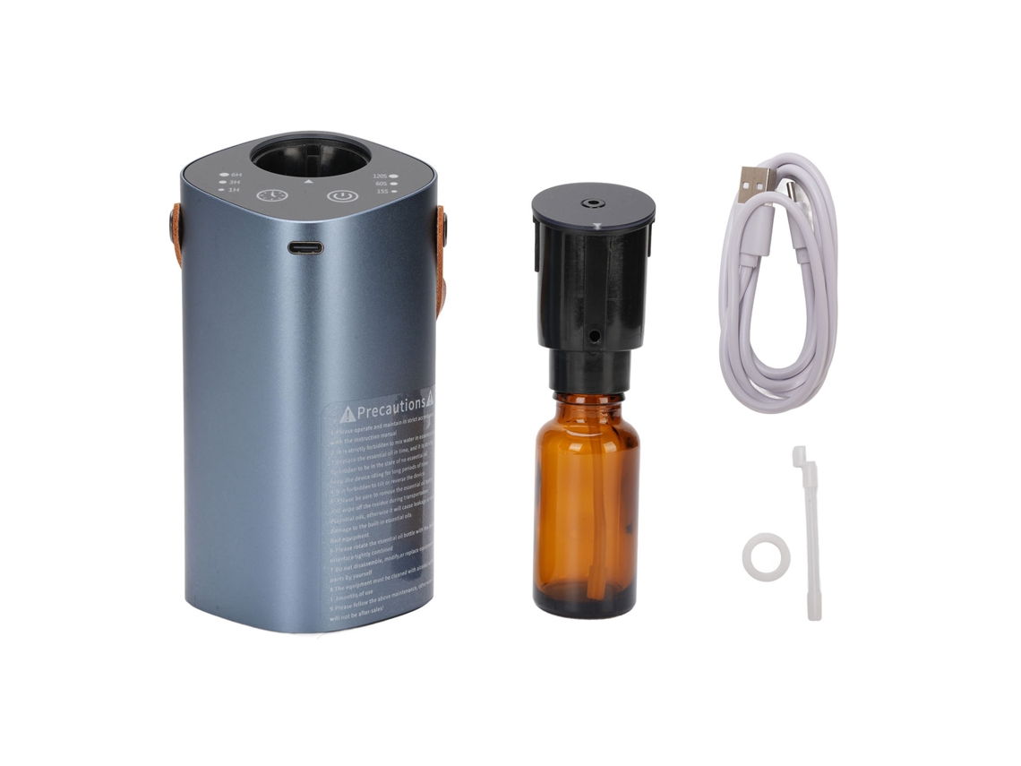 Difusor Portátil De Aceites Esenciales Sin Agua Con Batería De 2000 Mah Para Coche, Hogar Y Oficina.