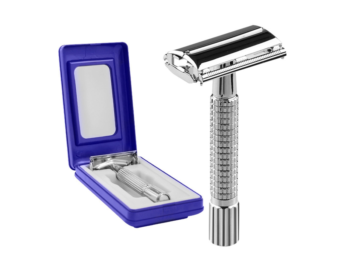 2026-cortador De Barba Manual Seguro De Metal Com Borda Dupla E Design Ergonômico Para Homens