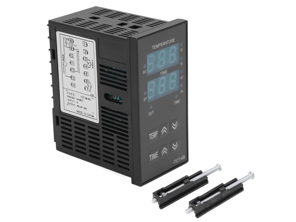 Controlador de temperatura PID digital con pantalla LED para prensa térmica de 100-240 V