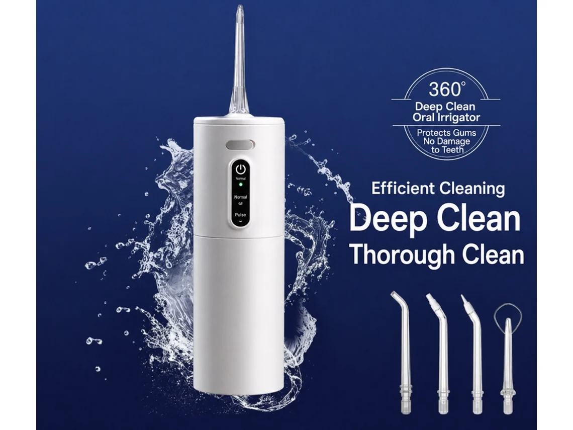 Limpiador bucal resistente al agua y desmontable, diseño práctico para viajes y una higiene bucal completa en casa. YANYXR