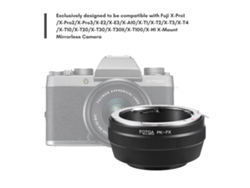 2026yncm-adaptador De Objetivo Pentax Pk A Montura Fuji X, Metal, Compatible Con X-e2, X-t30 Y Cámaras Fuji X