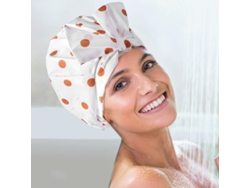 Dan26-gorro De Ducha Linjou De Lujo Para Mujer Impermeable Reutilizable Para Cabello Largo Estilo Blush Dot