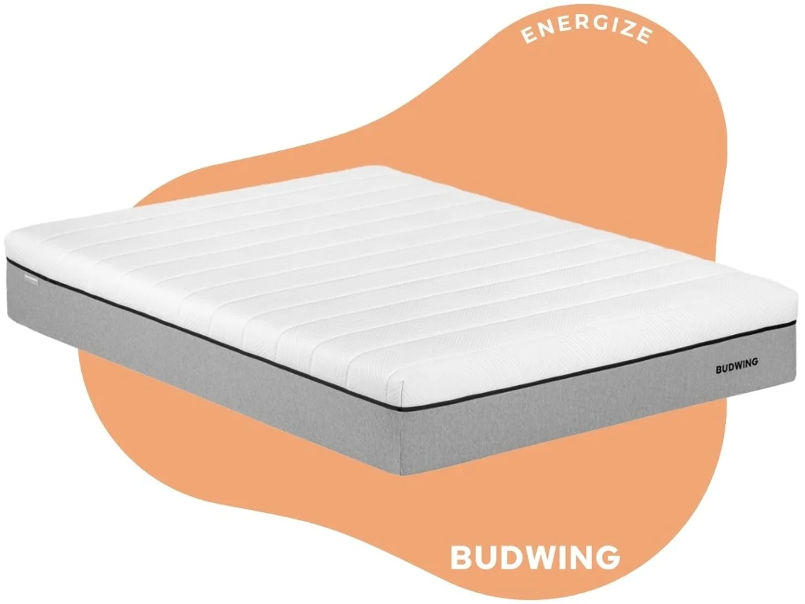 Colchón de Espuma Viscoelástica BUDWING Energize + Espuma EnerGex de Alta Resiliencia (140 x 190 x 22 cm)