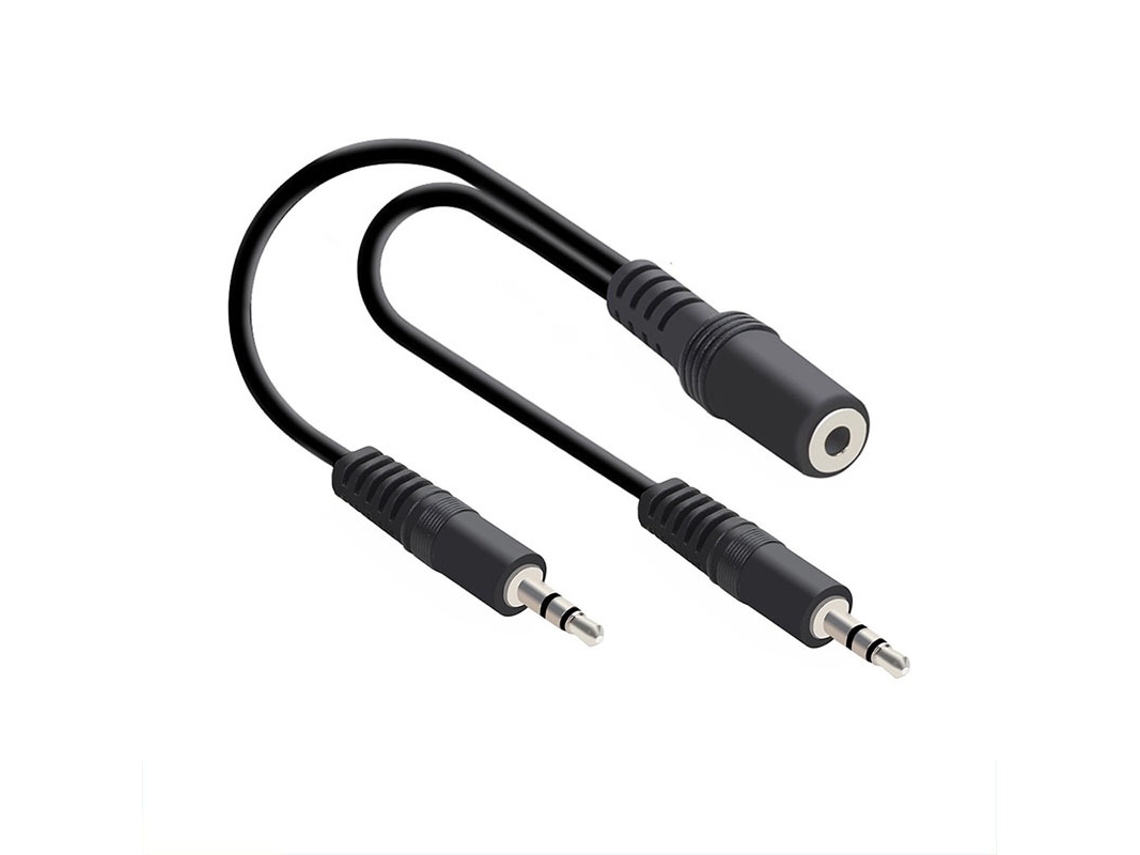 Cable Divisor De Audio De 3,5 Mm – Hembra A Doble Macho De 3,5 Mm – 0,3 M