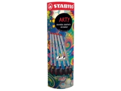 STABILO Creative Tips Arty Negro / Sombreado Expositor de Caja