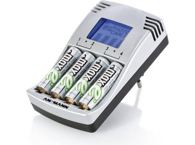 Cargador Cam Iv maxe ansmann de baterías photocam pilas aaaaanimhnicd con 4 2500