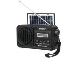 Altavoz Bluetooth portátil Viewleaf con reproducción de MP3, radio FM, carga solar y radio de emergencia de banda completa de alta sensibilidad.