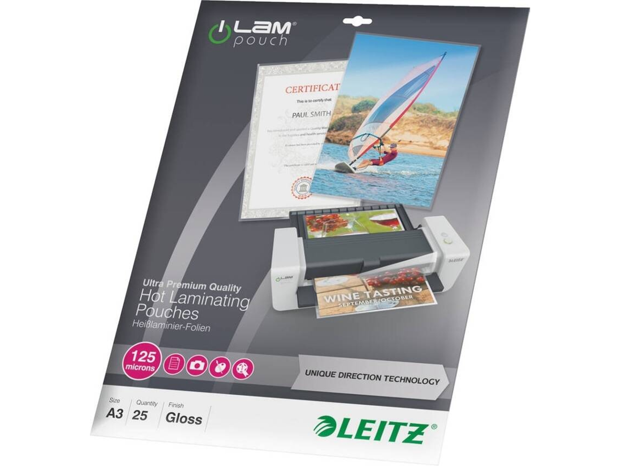 Fundas de Plastificar LEITZ iLAM UDT Transparente (25 un - A3)