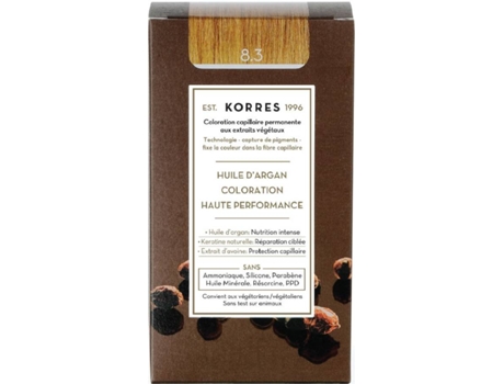 Tinte de Cabello KORRES Permanente Rubio (1 Un)