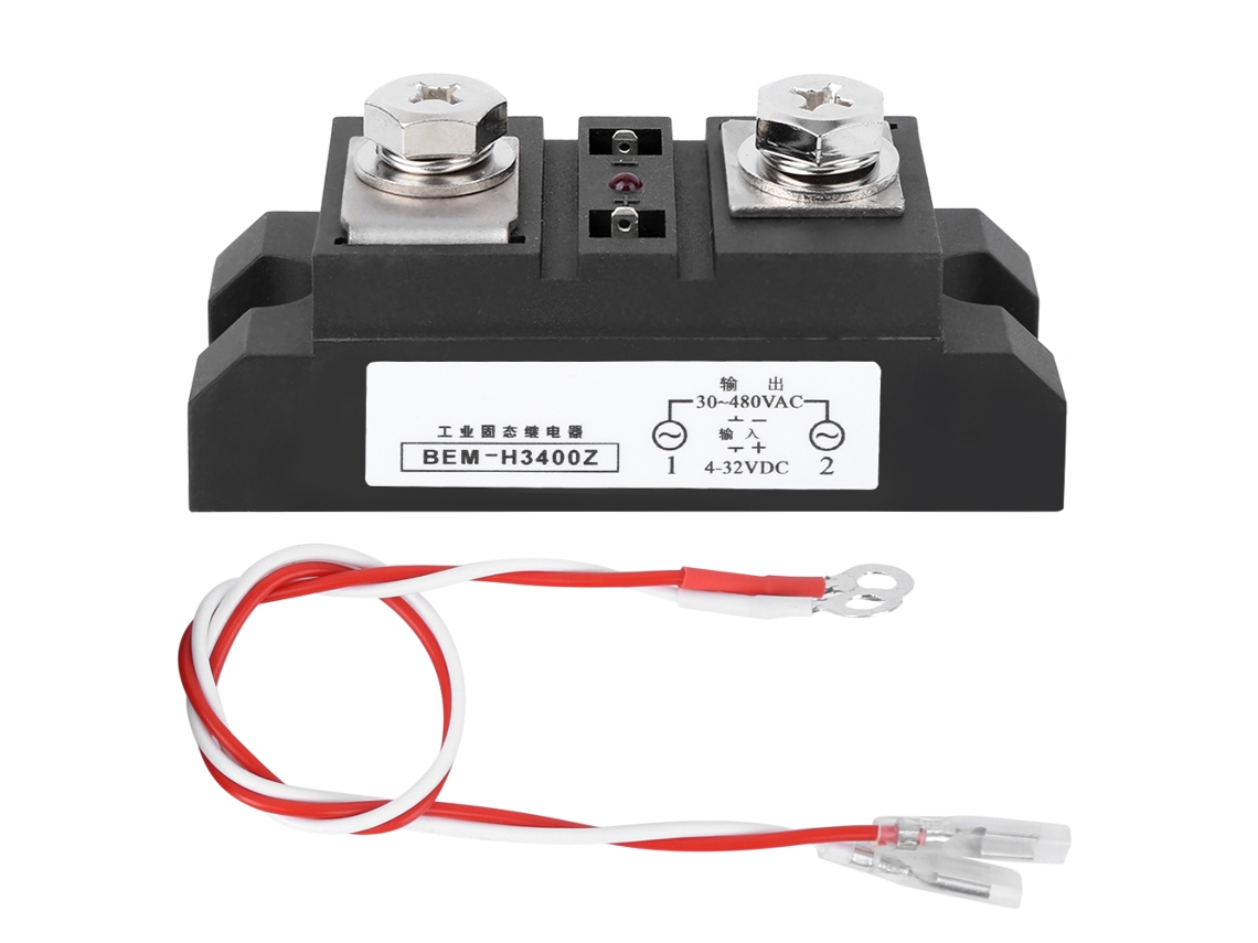 Relevador De Estado Sólido Bem Dc Control Ac Retardante De Llama Grado Industrial H3400z
