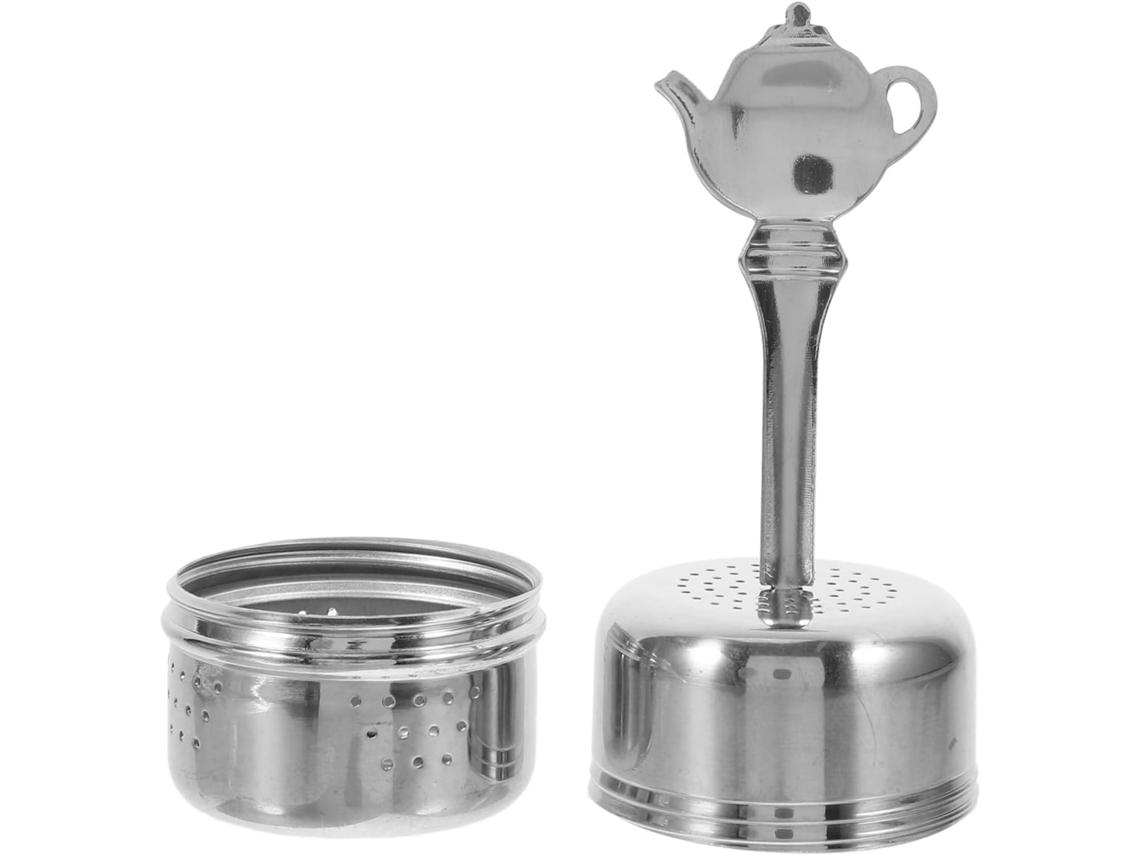 Filtro De Acero Inoxidable Para Té Suelto, Resistente A La Infusión, De Malla Fina, Compatible Con Diversas Teteras.