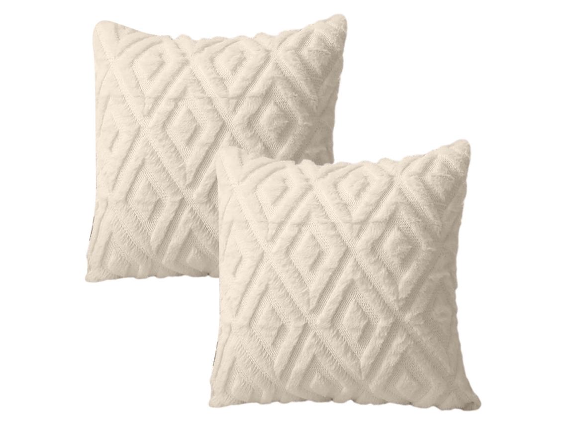 Juego De 2 Fundas De Almohada Decorativas De Felpa