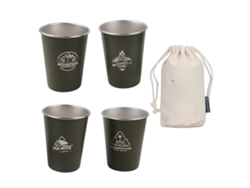 4 Vasos De Acero Inoxidable 304 De 350 Ml Para Barbacoa, Cerveza, Viajes, Camping Y Actividades Al Aire Libre, Color Verde Oliva.