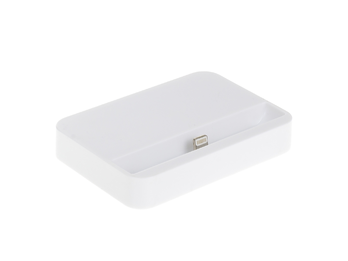 Base De Carga Plana Para Iphone 5/se/6/6 Plus Blanca