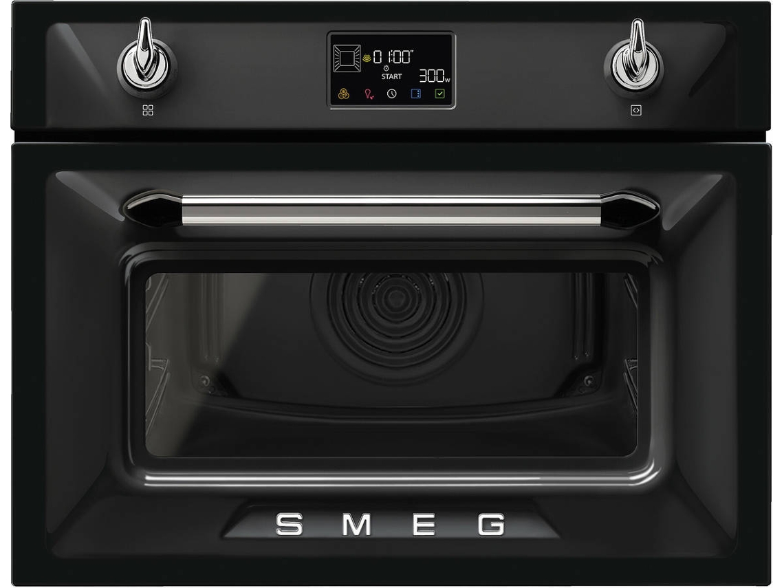Horno Micro-ondas SMEG SO4902M1N (40 L - 59.7 cm - Hidrolítico - Negro)