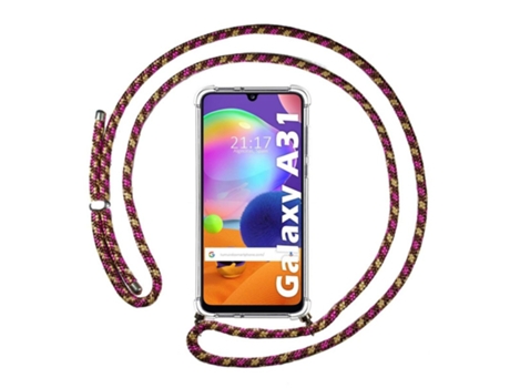 Carcasa Samsung Galaxy A31 TUMUNDOSMARTPHONE Colgante Rosa