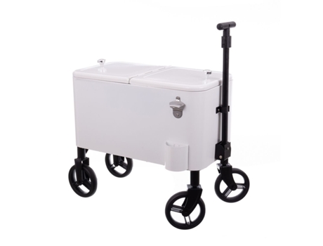 Nevera Portátil Fresh Blanco Metal Acero Polipropileno 66 x 35 x 60 cm BIGBUY OUTDOOR