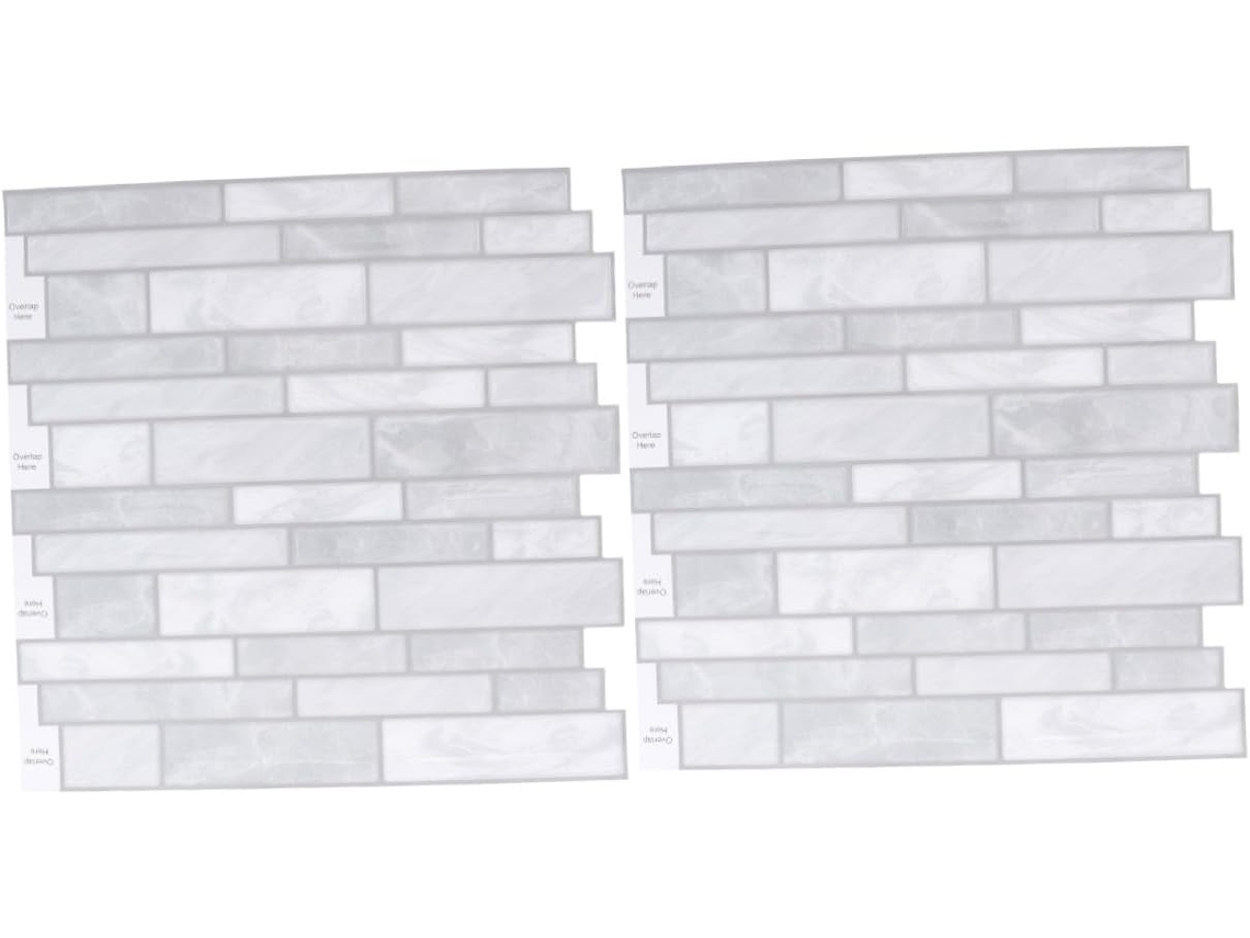 2 Láminas De Pegatinas Autoadhesivas Para La Pared Del Baño