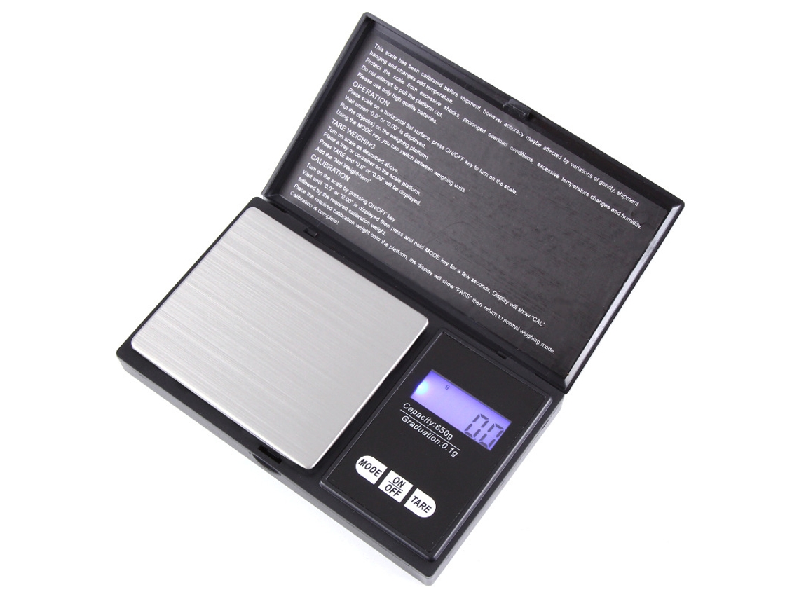 Báscula Portátil De Joyería De Alta Precisión Con Pantalla Lcd De 500g/0.01g Gertiz