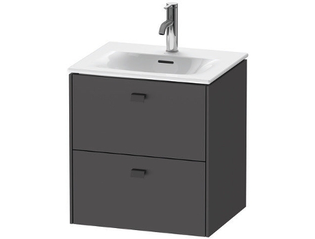Mueble DURAVIT Brioso bajo lavabo suspendido 52,0 x 41,9 cm con 2 cajones incl. recorte de sifón y delantal para lavabo Viu 234453