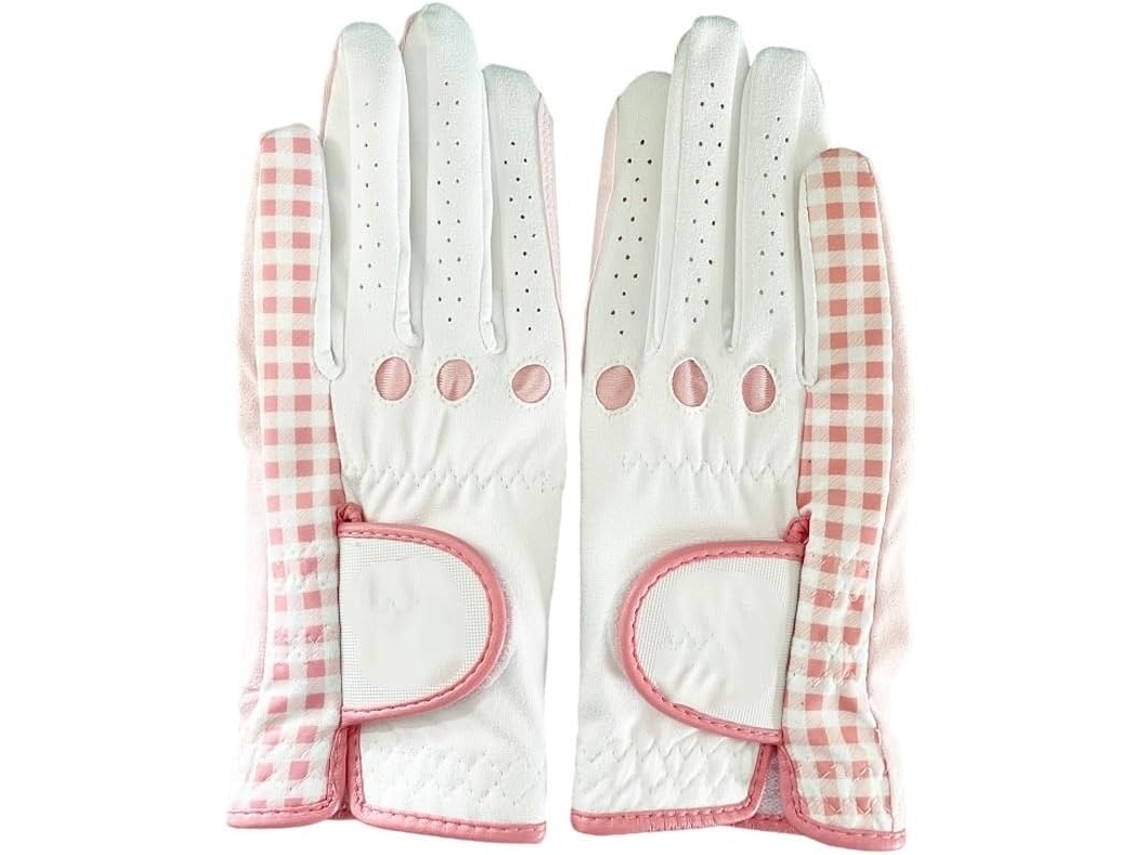 Luvas de Golfe Femininas, Respiráveis, Antiderrapantes e Estilosas (rosa, Tamanho 22)