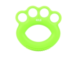 Entrenador de fuerza de silicona para muñecas, dedos y antebrazos de 40 lb, color verde